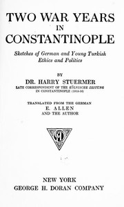 Cover of Two war years in Constantinople