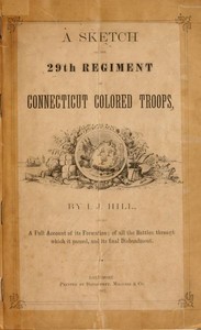 Cover of A Sketch of the 29th Regiment of Connecticut Colored Troops