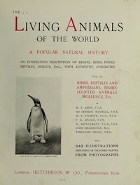 Cover of The Living Animals of the World, Volume 2 (of 2)