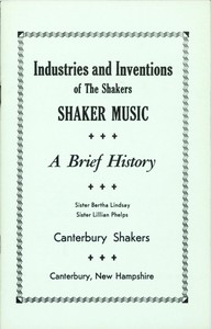 Cover of Industries and Inventions of the Shakers: Shaker Music, a Brief History