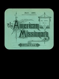 Cover of The American Missionary — Volume 37, No. 5, May, 1883