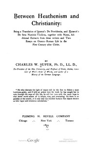 Cover of Between Heathenism and Christianity