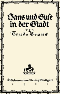 Cover of Hans und Suse in der Stadt