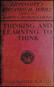 Cover of Thinking and learning to think