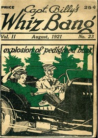 Cover of Captain Billy's Whiz Bang, Vol. 2, No. 23, August, 1921