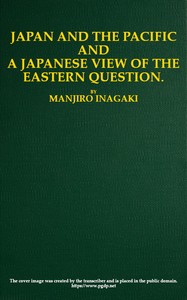Cover of Japan and the Pacific, and a Japanese View of the Eastern Question