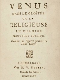 Cover of Vénus dans le cloître, ou la religieuse en chemise