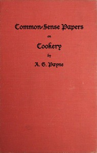 Cover of Common-Sense Papers on Cookery