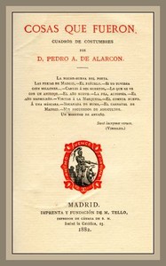 Cover of Cosas que fueron: Cuadros de costumbres