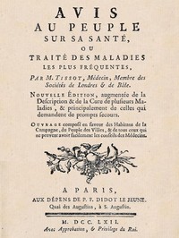 Cover of Avis au peuple sur sa santé
