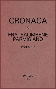 Cover of Cronaca di Fra Salimbene parmigiano vol. I