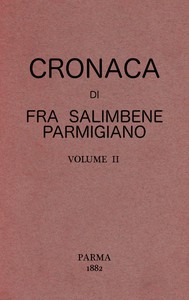 Cover of Cronaca di Fra Salimbene parmigiano vol. II