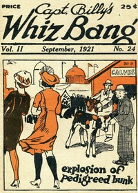 Cover of Captain Billy's Whiz Bang, Vol. 2, No. 24, September, 1921