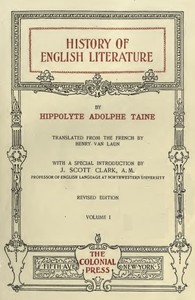 Cover of History of English Literature Volume 1 (of 3)