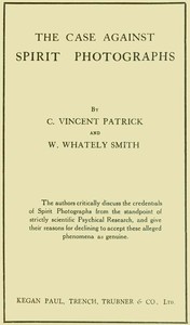 Cover of The Case Against Spirit Photographs