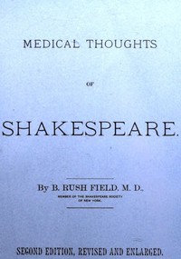 Cover of Medical Thoughts of Shakespeare