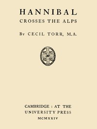Cover of Hannibal Crosses the Alps