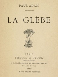 Cover of La glèbe