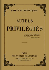 Cover of Autels privilégiés