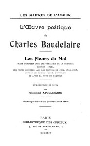 Cover of L'Oeuvre Poètique de Charles Baudelaire: Les Fleurs du Mal