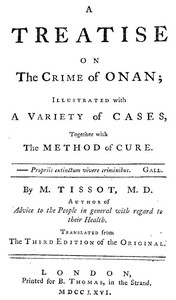 Cover of A Treatise on the Crime of Onan