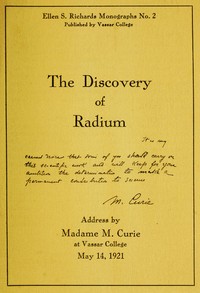 Cover of The Discovery of Radium
