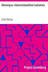 Cover of Elämänpuu: Uskontotieteellisiä tutkielmia