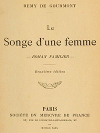 Le songe d'une femme: roman familier