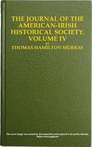 Cover of The journal of the American-Irish Historical Society, Vol. IV, 1904