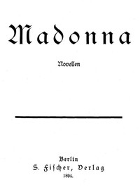 Cover of Madonna: Novellen