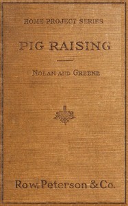 Cover of Pig Raising: A Manual for Pig Clubs