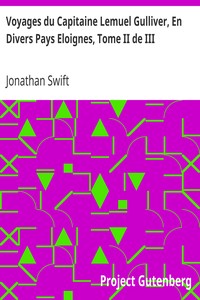 Cover of Voyages du Capitaine Lemuel Gulliver, En Divers Pays Eloignes, Tome II de III