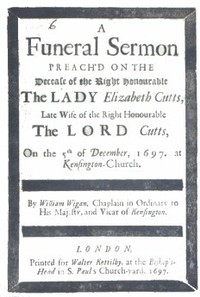 Cover of A Funeral Sermon Preach'd on the Decease of the Right Honourable the Lady Elizabeth Cutts