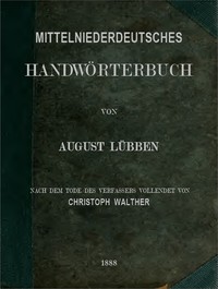 Cover of Mittelniederdeutsches Handwörterbuch