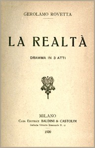 Cover of La realtà: dramma in 3 atti