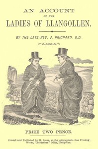 Cover of An Account of the Ladies of Llangollen