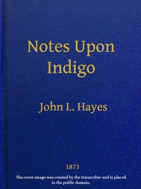 Cover of Notes Upon Indigo