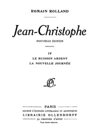 Cover of Jean-Christophe, Volume 4