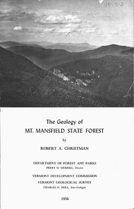 The Geology of Mt. Mansfield State Forest