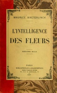 Cover of L'intelligence des fleurs