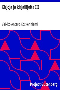 Cover of Kirjoja ja kirjailijoita III