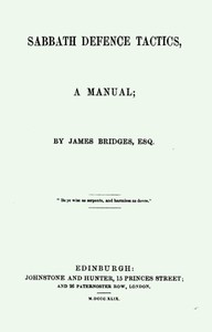 Cover of Sabbath Defence Tactics: a manual