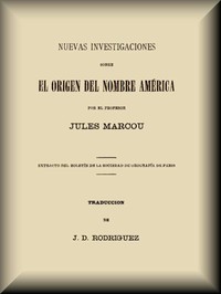 Cover of Nuevas investigaciones sobre el origen del nombre América