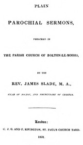 Cover of Plain Parochial Sermons, preached in the Parish Church of Bolton-le-Moors