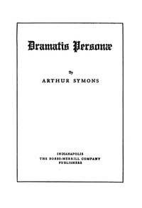 Dramatis Personæ