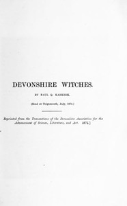 Cover of Devonshire Witches