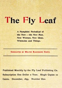Cover of The Fly Leaf, No. 1, Vol. 1, December 1895