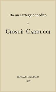 Cover of Da un carteggio inedito