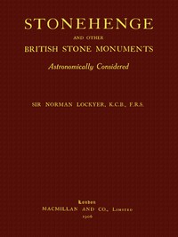Cover of Stonehenge and Other British Stone Monuments Astronomically Considered