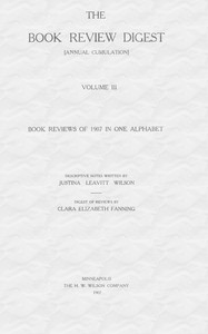 Cover of The Book Review Digest, Volume 3, 1907